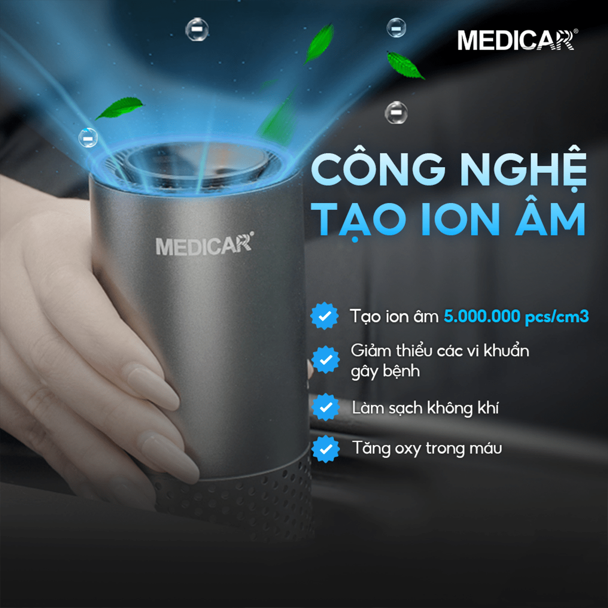 Review Máy Lọc Không Khí Ô Tô – CAR AIR PURIFIER – Medicar